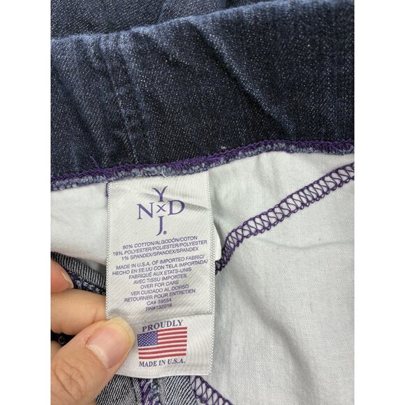 NYDJ Leggings Womens 6 Dark Wash Pull On Stretch Denim Skinny Pants Jeans Look - Picture 5 of 6